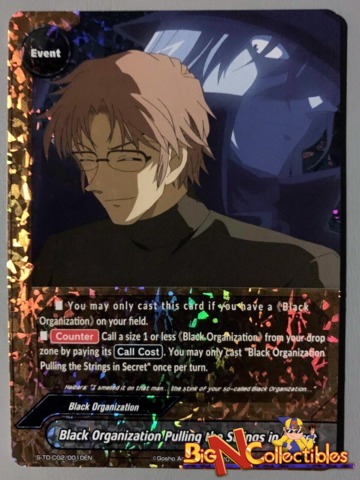 S-TD-C02/0010EN FOIL Black Organization Pulling the Strings in Secret (Parallel Foil)